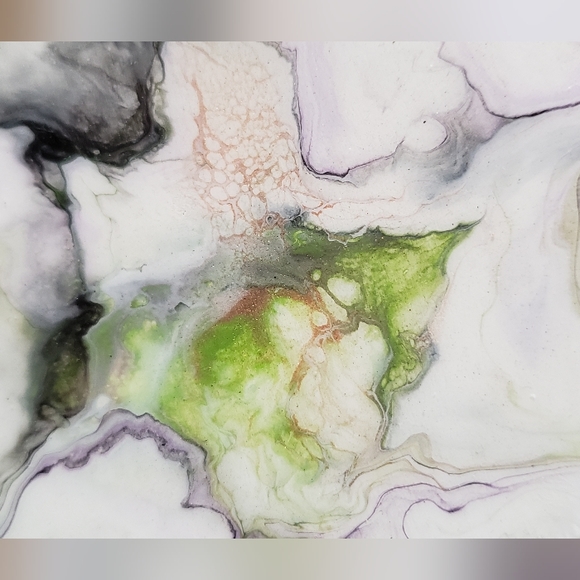 4"Original Acrylic Pour Coasters set of 4 - Picture 2 of 5